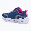 Детски обувки SKECHERS Heart Lights Retro Hearts navy leather/multi trim 3