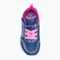 Детски обувки SKECHERS Heart Lights Retro Hearts navy leather/multi trim 5