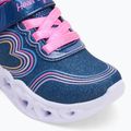 Детски обувки SKECHERS Heart Lights Retro Hearts navy leather/multi trim 7