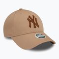 Дамска бейзболна шапка New Era Metallic 9FORTY New York Yankees beige