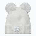 Дамска зимна шапка New Era Double Pom Knit Beanie New York Yankees white