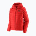 Дамско пухено яке Patagonia Down Sweater Hoody sizzle red