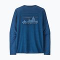 Мъжка блуза с дълъг ръкав Patagonia Cap Cool Daily Graphic Shirt '73 skyline / clement blue x-dye
