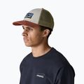 Шапка с козирка Patagonia P-6 Logo LoPro Trucker birch white 2