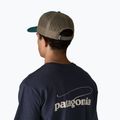 Шапка с козирка Patagonia P-6 Logo Trucker cascade green 3