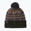 Зимна шапка Patagonia Powder Town park stripe: marlow brown