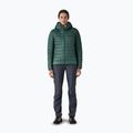 Дамско пухено яке Patagonia Down Sweater Hoody cascade green 2