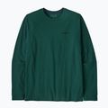 Мъжка блуза с дълъг ръкав Patagonia P-6 Logo Responsibili cascade green