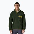 Мъжки суитшърт за трекинг Patagonia LW Synch Snap-T P / O old growth green