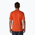 Мъжка тениска Patagonia Cap Cool Merino Blend Graphic Shirt heritage header/coal orange 3