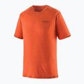 Мъжка тениска Patagonia Cap Cool Merino Blend Graphic Shirt heritage header/coal orange 5