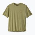 Мъжка тениска за трекинг Patagonia Cap Cool Daily Shirt - Spoke Stencil gumtree green - light gumtree green x-dye