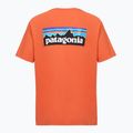 Мъжка тениска Patagonia P-6 Logo coal orange 2