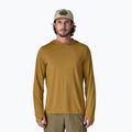 Мъжки суитшърт Patagonia Capilene Ultra Hoody bobcat brown/light bobcat brown x-dye