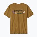 Мъжка тениска Patagonia '95 Oval Logo bobcat brown/sunshine 2