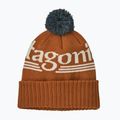 Зимна шапка Patagonia Powder Town hut tripper logo: cinnamon brown 2