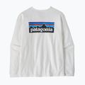 Дамска блуза с дълъг ръкав Patagonia P-6 Logo Responsibili-Tee LS fiber white 2