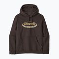 Мъжки суитшърт Patagonia '95 Oval Logo Uprisal Hoody Den Brown: Heliotropic