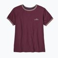 Дамска тениска Patagonia Fitz Roy Foothills Ringer Tee berry fig