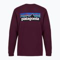 Мъжка блуза с дълъг ръкав  Patagonia P-6 Logo Responsibili berry fig 2