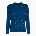 Мъжка термоактивна блуза icebreaker Merino 200 Oasis Crewe Snow Day atlantis/topaz/aop 7