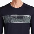 Мъжка термоактивна блуза icebreaker Merino 200 Oasis Crewe Elevation Line midnight navy 5