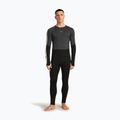 Дълъг ръкав термоактивен мъжки Icebreaker Merino 200 Oasis+ LS Crewe 0JI черен/сив меланж/неоцветен/cb 2
