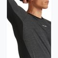 Мъжка термоактивна блуза с дълъг ръкав Icebreaker Merino 200 Oasis+ LS Crewe 0JI black/jet heather/undyed/cb 4