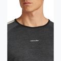 Мъжка термоактивна блуза с дълъг ръкав Icebreaker Merino 200 Oasis+ LS Crewe 0JI black/jet heather/undyed/cb 5
