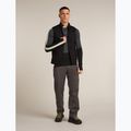 Мъжка термоактивна блуза с дълъг ръкав Icebreaker Merino 200 Oasis+ LS Crewe 0JI black/jet heather/undyed/cb 8