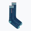 Дамски скиорски чорапи Icebreaker Merino Ski+ Light OTC Mountain Contour atlantis/hydro/acid pink 2