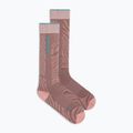 Дамски скиорски чорапи Icebreaker Merino Ski+ Light OTC Mountain Contour summit/blush/hydro 2