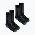 Дамски скоирски чорапи  Icebreaker Merino Ski+ Medium OTC 2 Pack black/dawn/graphite