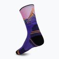 Дамски чорапи Smartwool Hike Mountain Sunrise Print Crew deep navy 2