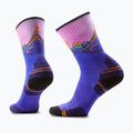 Дамски чорапи Smartwool Hike Mountain Sunrise Print Crew deep navy 6