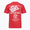 Мъжка тениска Vans Stacked Hi Tee crimson haze 2