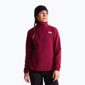 Дамски поларен суитшърт The North Face Glacier Fleece 1/4 Zip burgundy crush