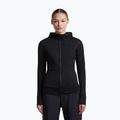 Дамски суитшърт за трекинг Icebreaker Merino 200 Realfleece Descender Half Zip Hoodie black