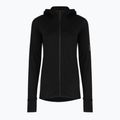 Дамски суитшърт за трекинг Icebreaker Merino 300 Realfleece Descender Zip Hoodie black