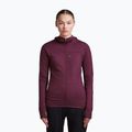 Дамски суитшърт за трекинг Icebreaker Merino 300 Realfleece Descender Zip Hoodie dark berry