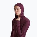 Дамски суитшърт за трекинг Icebreaker Merino 300 Realfleece Descender Zip Hoodie dark berry 5