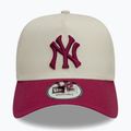 New Era WS Patch Eframe New York Yankees бейзболна шапка светло бежова 2