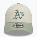 New Era WS Patch 9Forty Oakland Athletics бейзболна шапка светло бежова 2