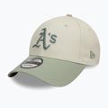 New Era WS Patch 9Forty Oakland Athletics бейзболна шапка светло бежова 3