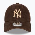 New Era Двуцветна корда 9Forty New York Yankees бейзболна шапка тъмно кафява 3
