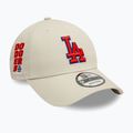 New Era Side Patch 9Forty Los Angeles Dodgers бейзболна шапка светло бежова