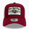 New Era NE Реколта Trucker бейзболна шапка тъмно червено 2