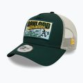 New Era MLB Patch Trucker Oakland Athletics тъмнозелена бейзболна шапка 3