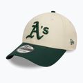New Era Colourblock 9Forty Оукланд Атлетикс бейзболна шапка светло бежова 2