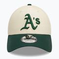 New Era Colourblock 9Forty Оукланд Атлетикс бейзболна шапка светло бежова 3